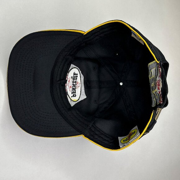 Pennzoil Racing Central Oil And Supply Adjustable Strapback Black Yellow Hat - Picture 8 of 15